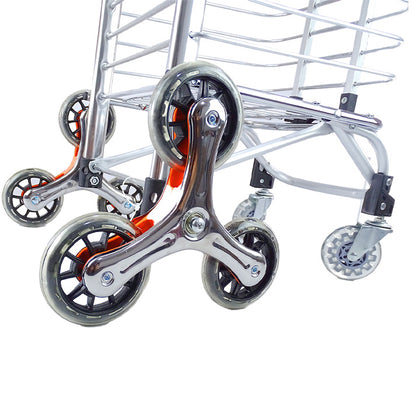 EscalaMax Pro™ - Carrito de Compras Plegable "Sube-Escaleras" (Soporta 60Kg)