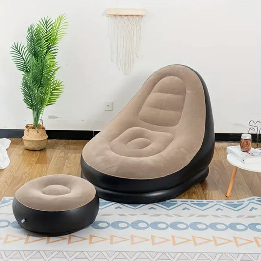 Silla De Descanso Inflable Para Adultos, Sofa Plegable Porta